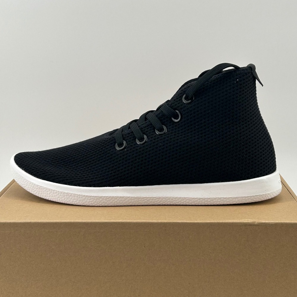 Allbirds Tree Topper Mens Size 8 Natural Black Blizzard High Top Sneaker New
